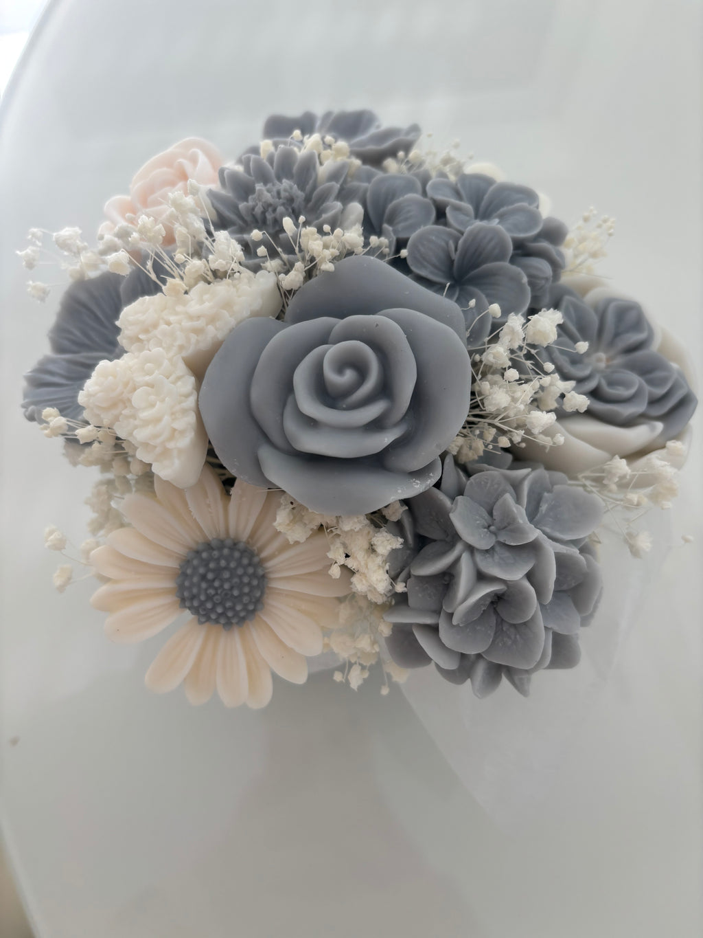 Kerzenstrauß - Grey Bloom