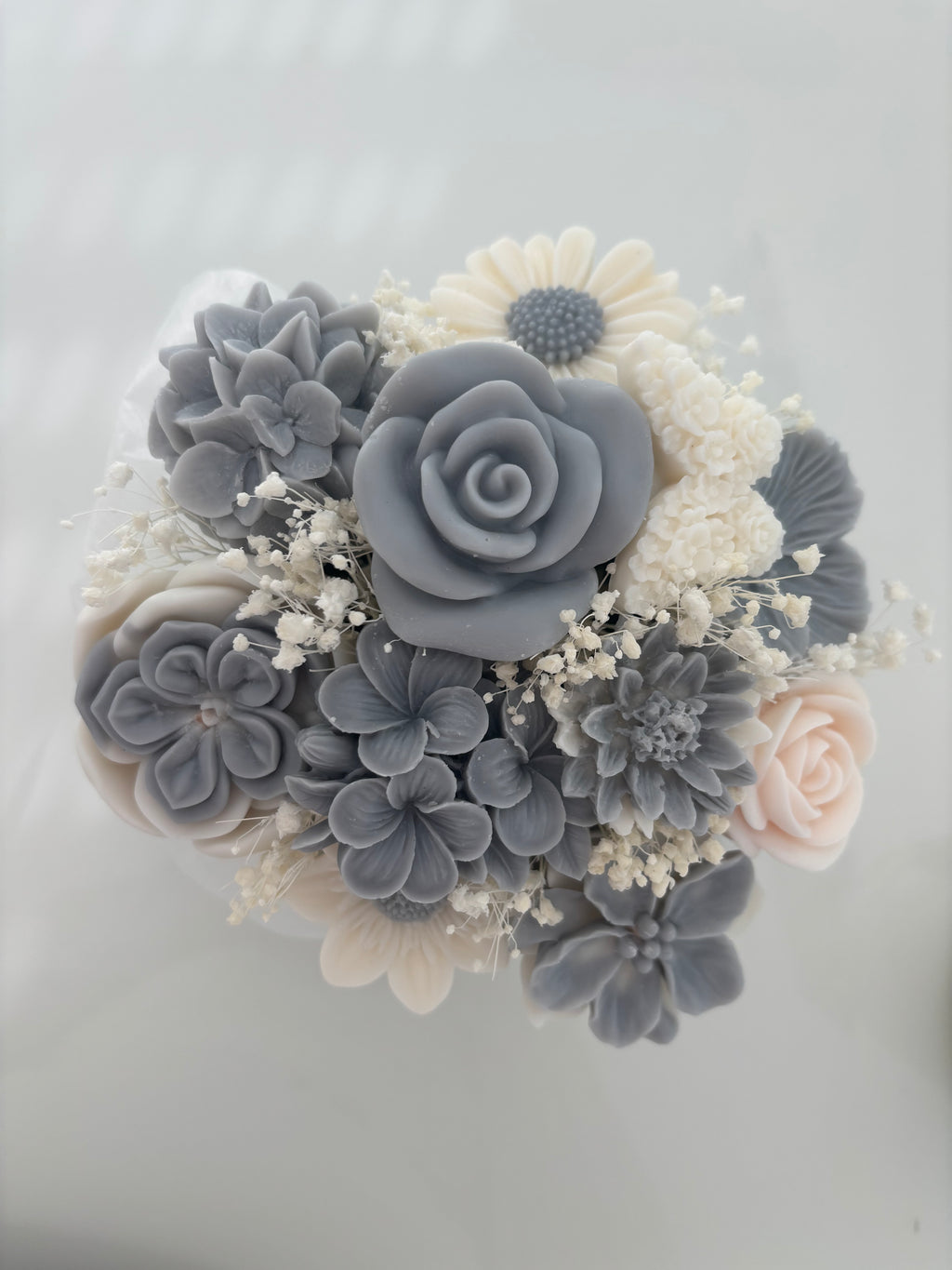 Kerzenstrauß - Grey Bloom